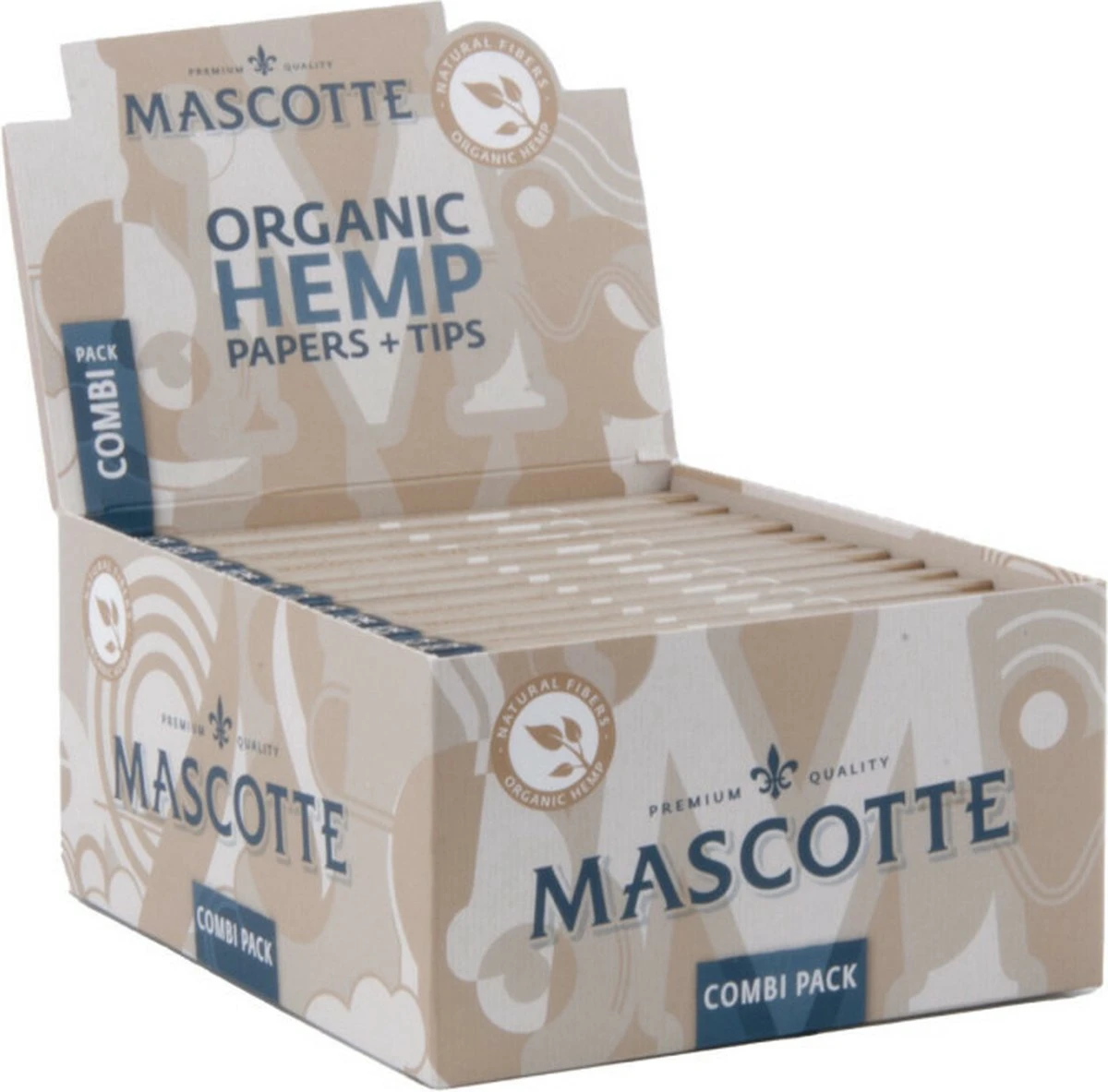 Mascotte - Mascotte Organic Combi King Size Slim 2-in-1 - Lange Vloei - Lange Vloei En Tip - Doos 24 Stuks 3 Mascotte - Mascotte Organic Combi King Size Slim 2-in-1 - Lange Vloei - Lange Vloei En Tip - Doos 24 Stuks