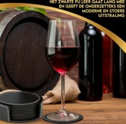 Vaja Trends Luxe Leren Onderzetters Voor Glazen - Met Houder - Set Van 10 - Zwart - Waterafstotend En Hittebestendig 13 Vaja Trends Luxe Leren Onderzetters Voor Glazen - Met Houder - Set Van 10 - Zwart - Waterafstotend En Hittebestendig -Skimask 1200x1183 15