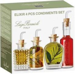 Luigi Bormioli Olie/azijnset Elixir 12.5 Cl - 4-delig -Skimask 1200x1185 26