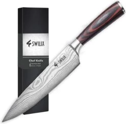 Swilix Professioneel Koksmes 20 CM - Universeel RVS Keukenmes -Skimask 1200x1186 1
