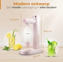 LunaVida's Nieuwe SodaMaker - Roze - Bruiswatertoestel 13 LunaVida's Nieuwe SodaMaker - Roze - Bruiswatertoestel -Skimask 1200x1186 17