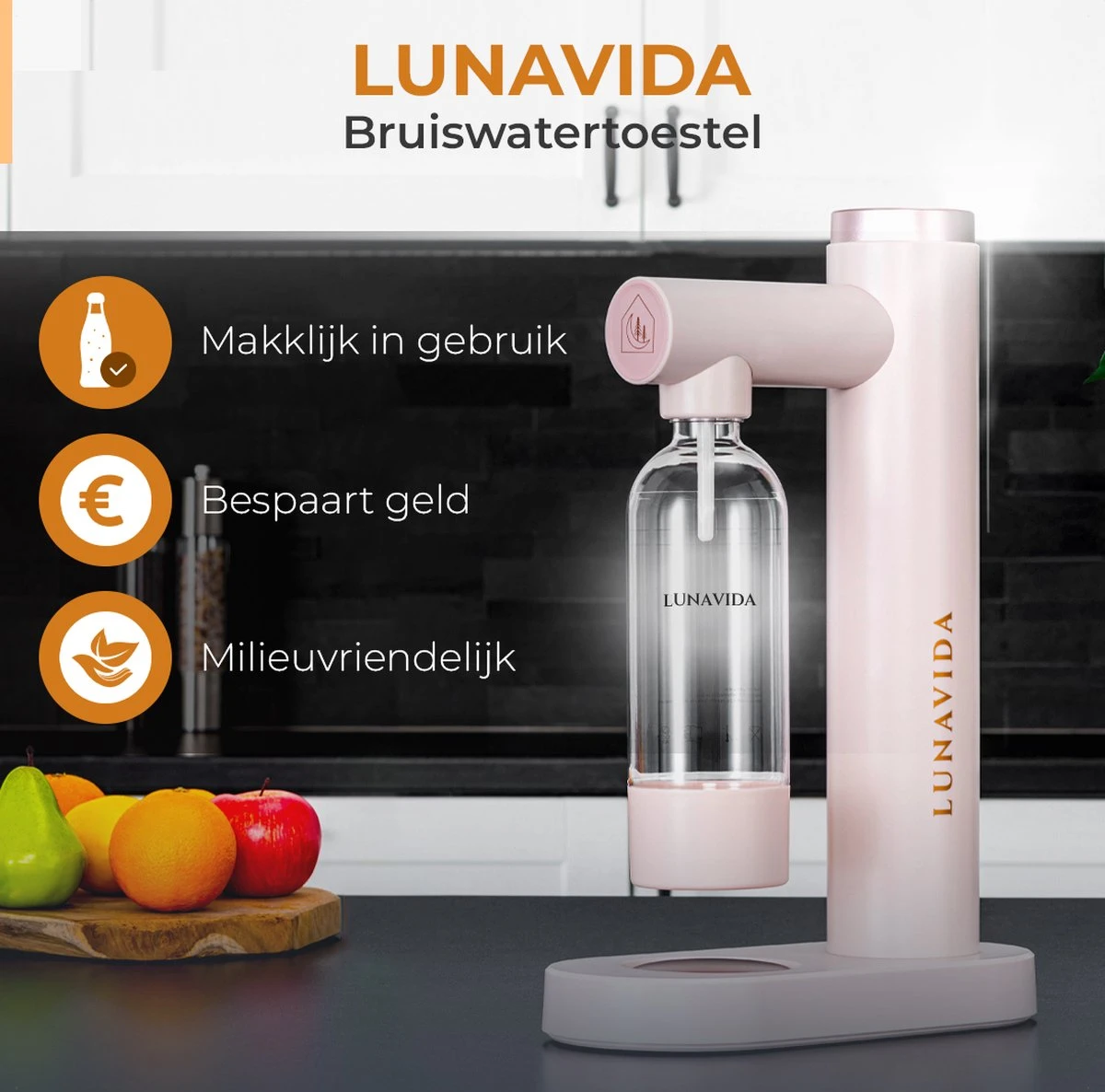 LunaVida's Nieuwe SodaMaker - Roze - Bruiswatertoestel 9 LunaVida's Nieuwe SodaMaker - Roze - Bruiswatertoestel - Afbeelding 7