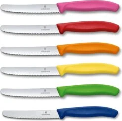 Victorinox Swiss Classic Tomatenmessenset - 11cm - 6-delig - Multicolor - RVS En Kunststof
