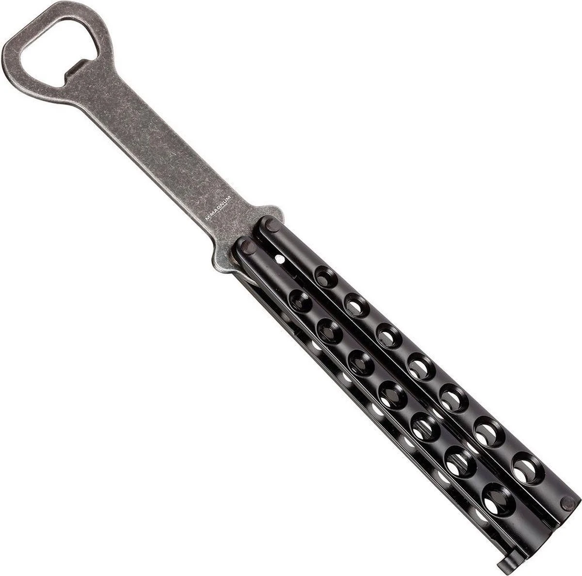 Boker Magnum Flesopener - Balisong - Zwart 3 Boker Magnum Flesopener - Balisong - Zwart