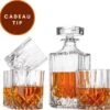 Niceey Whiskey Set - Whiskey Glazen - Whiskey Karaf - 4 Glazen Met Karaf - 5 Delig