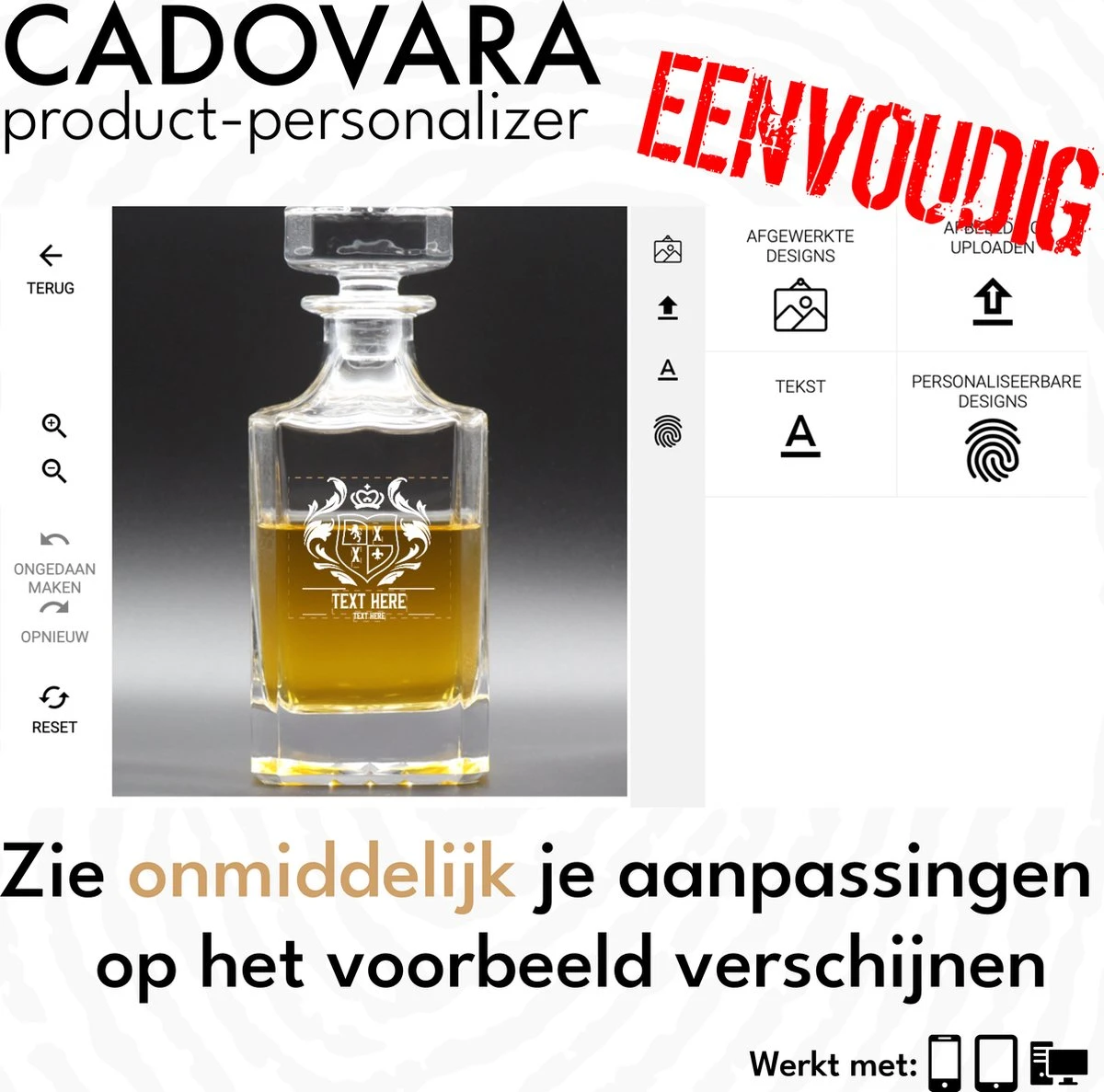 Personaliseerbare Whiskey Karaf Met 2 Glazen In Geschenkdoos - Decanteerkaraf Van 750ml 5 Personaliseerbare Whiskey Karaf Met 2 Glazen In Geschenkdoos - Decanteerkaraf Van 750ml - Afbeelding 3