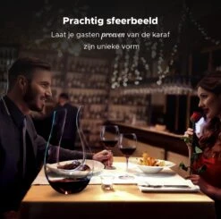 Luxwine - Decanteer Karaf Wijn - Wijnkaraf - 1.5L - Luxe Karaf - Incl. 1000 Schoonmaakparels - Luxe Cadeauverpakking - Decanter - Decanteer Karaf - Wijnkaraf - Wijn Decanteerder - Wijn Accessoires - U-vorm - Kerstcadeau -Skimask 1200x1188 13