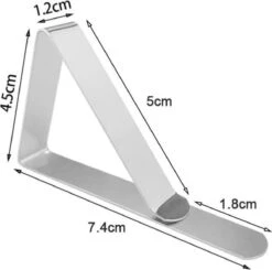 Merkloos 4 Stuks - Tafelklemmen - RVS - Tafelkleedklemmen - Stevige Klemmen - Klemmen Voor Tafelkleed - Vastmaken Van Tafelkleed - Antiwind -Skimask 1200x1188 28