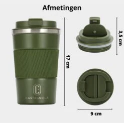 Castagnola Design RVS Koffiebeker To Go - Groen - 380ml - Thermosbeker - Theebeker 17 Castagnola Design RVS Koffiebeker To Go - Groen - 380ml - Thermosbeker - Theebeker -Skimask 1200x1191 28