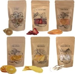 BOTANICA Gedroogde Vruchten Mix 6 Soorten (6 X 20 G). Perfecte Garnering In Cocktails Of In Je Favoriete Gin.