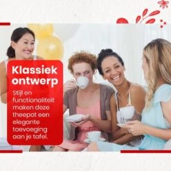 Procidi® Glazen Theepot Met Filter - Theekan Met Infuser - Dubbelwandig Borosilicaat Glas - Thee Thermoskan - Koffiekan 950 ML - Teapot -Skimask 1200x1195 25