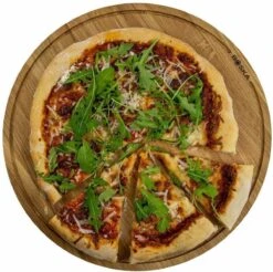 Boska Pizzaplank Amigo L Rond - Borrelplank Van Duurzaam Beukenhout - Met Opvanggeul - Ø 34 Cm -Skimask 1200x1196 45