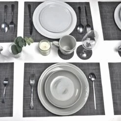 Merkloos De Millennials Duurzame Placemats 6+6 (gratis Coaster) - Zwart- Decoratie - Hittebestendig - Makkelijk Schoon - Fijngeweven PVC - Herbruikbare - Keukenaccessoires - Cadeau 14 Merkloos De Millennials Duurzame Placemats 6+6 (gratis Coaster) - Zwart- Decoratie - Hittebestendig - Makkelijk Schoon - Fijngeweven PVC - Herbruikbare - Keukenaccessoires - Cadeau -Skimask 1200x1196 46