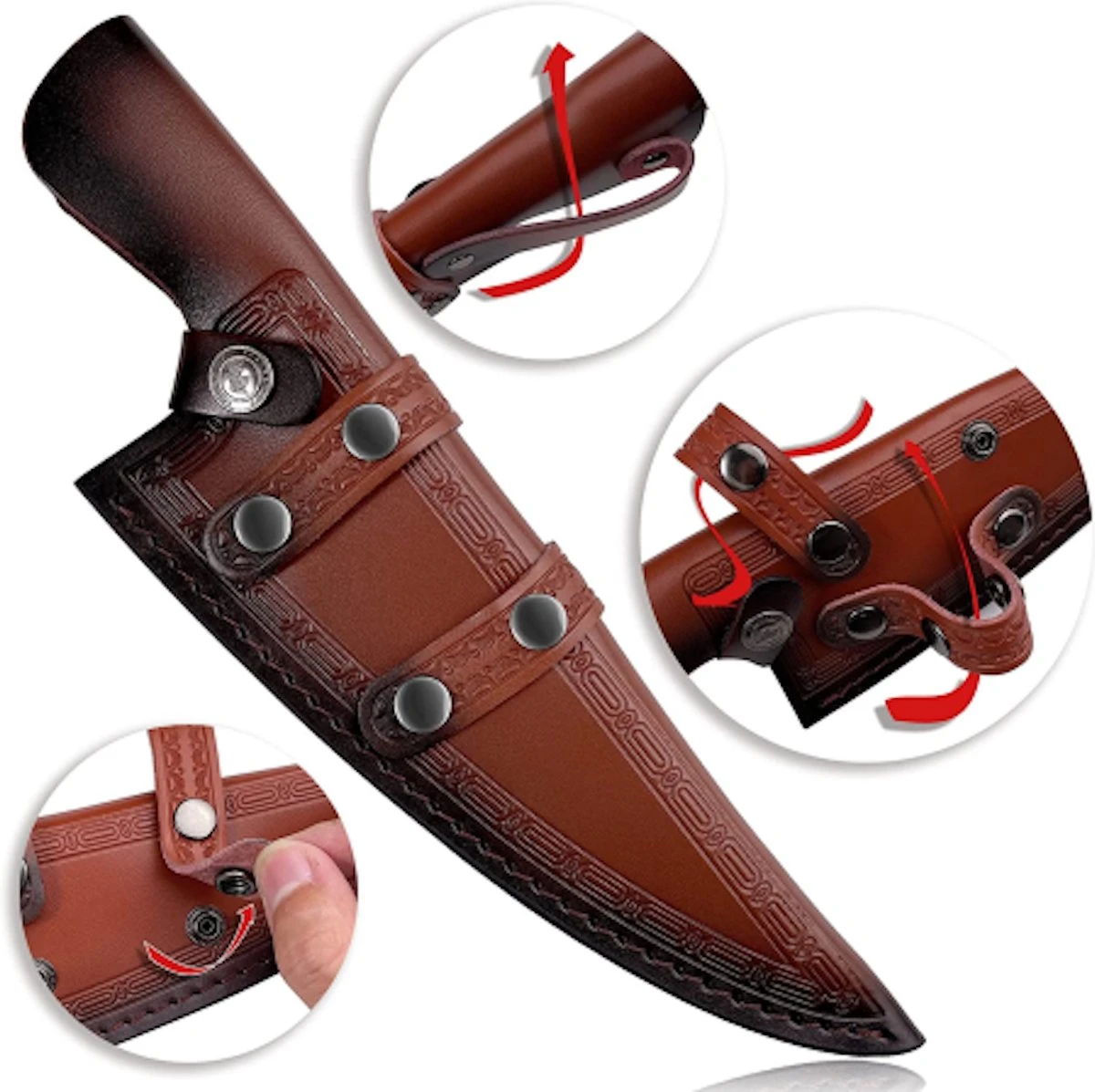 Koks Mes - Slagersmes - Handmade - Chef Knife - BBQ - Mes - Mannen - Koken - Carbon Staal - Stoer - Handgemaakt - Koksmes - CADEAU TIP! 5 Koks Mes - Slagersmes - Handmade - Chef Knife - BBQ - Mes - Mannen - Koken - Carbon Staal - Stoer - Handgemaakt - Koksmes - CADEAU TIP! - Afbeelding 3