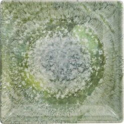 Lite-Body Hermes Gebaksbordjes - Set Van 8 Stuks - Ø16 Cm - Groen Reliëf -Skimask 1200x1197 43