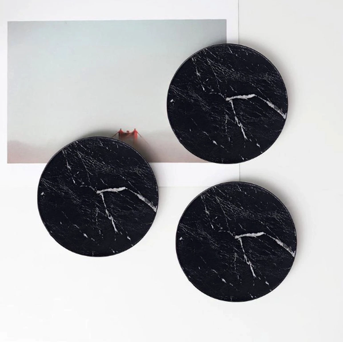 Onderzetter Voor Glazen - Onderzettersset - Drink Onderzetters - Marmer Look - Set Van 6 - SEVEND® 10 Onderzetter Voor Glazen - Onderzettersset - Drink Onderzetters - Marmer Look - Set Van 6 - SEVEND® - Afbeelding 8