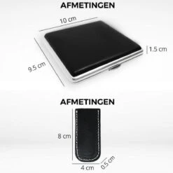 EYSLife Sigaretten Doosje + Aansteker Hoesje - Met Veerkrachige Houders - 20 Sigaretten - Leder - Extra Stevig - Roestvrij - Sigarettenhouder - Box / Opbergdoosje 16 EYSLife Sigaretten Doosje + Aansteker Hoesje - Met Veerkrachige Houders - 20 Sigaretten - Leder - Extra Stevig - Roestvrij - Sigarettenhouder - Box / Opbergdoosje -Skimask 1200x1198 100