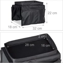 Relaxdays Armleuning Organizer, Armleuning Dienblad Met Opberger, Sofa 6 Zakjes -Skimask 1200x1198 118