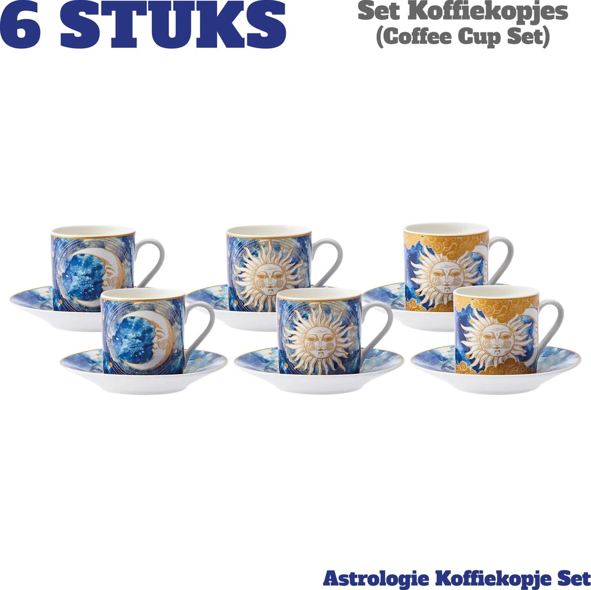Karaca - Astrologisch Coffee Cup Set Voor 6 - Romantische Koffieliefhebbers - Espresso Mokken Set - Espresso Mok - Turkse Koffie - Valentijn Cadeau - Gift Box 3 Karaca - Astrologisch Coffee Cup Set Voor 6 - Romantische Koffieliefhebbers - Espresso Mokken Set - Espresso Mok - Turkse Koffie - Valentijn Cadeau - Gift Box