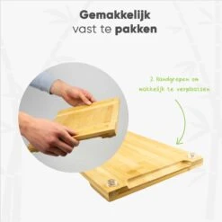 JoFlow® Premium Borrelplank Of Tapasplank Bamboe Hout | Kaasplank Of Serveerplank| INCL. EXTRA Tapas Schaaltje -Skimask 1200x1199 27