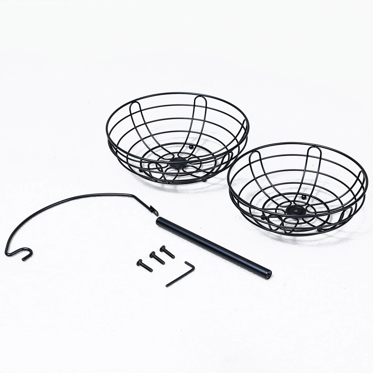 Sens Design Fruitmand Met Houder – Fruitschaal 2 Lagen – Zwart Metaal 9 Sens Design Fruitmand Met Houder – Fruitschaal 2 Lagen – Zwart Metaal - Afbeelding 7