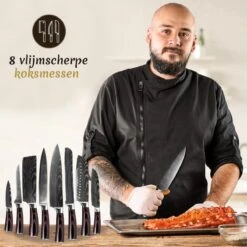 BBQ Meating® 8 Delige Professionele Messenset – Koksmessen - Japanse Messen – Gift Box - ZONDER BLOK 22 BBQ Meating® 8 Delige Professionele Messenset – Koksmessen - Japanse Messen – Gift Box - ZONDER BLOK -Skimask 1200x1199 9