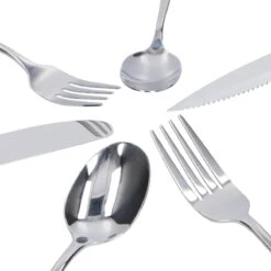 Deleca 8 Persoons Bestekset (48-delig) - Lepels, Messen, Vorken & Steakmessen - Vaatwasserbestendig - Zilver / RVS 19 Deleca 8 Persoons Bestekset (48-delig) - Lepels, Messen, Vorken & Steakmessen - Vaatwasserbestendig - Zilver / RVS -Skimask 1200x1200 1016