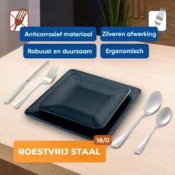 Strex Bestekset 6 Persoons - Zilver - 36-delig - Roestvrij Staal - Lepels, Messen, Vorken En Steakmessen - Hoogwaardige Kwaliteit 13 Strex Bestekset 6 Persoons - Zilver - 36-delig - Roestvrij Staal - Lepels, Messen, Vorken En Steakmessen - Hoogwaardige Kwaliteit -Skimask 1200x1200 1044
