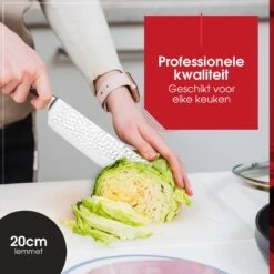 Master Knives Professioneel Japans Koksmes 20 CM - Keukenmes Van Hoogwaardig Damascus Staal - Ergonomisch Houten Handvat -Skimask 1200x1200 107