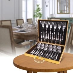Grandlux Bestekset 6 Persoons 30-delig - Zilver Bestek - Messen, Vorken, Lepels - Cutlery Set - RVS 11 Grandlux Bestekset 6 Persoons 30-delig - Zilver Bestek - Messen, Vorken, Lepels - Cutlery Set - RVS -Skimask 1200x1200 1132