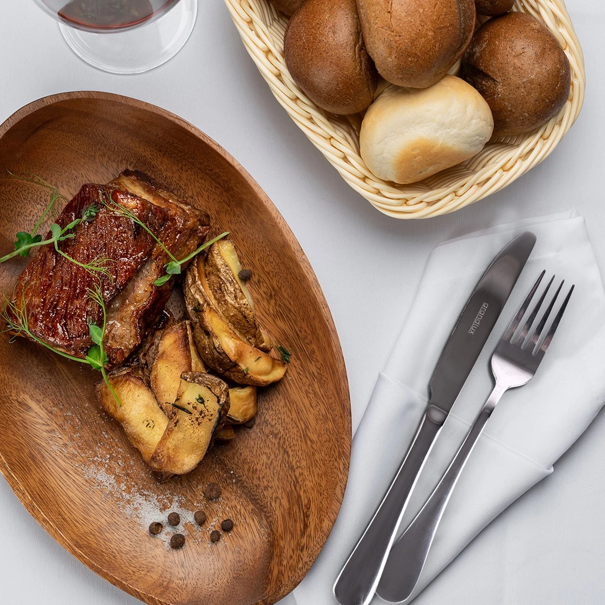 Grandlux Bestekset 6 Persoons 30-delig - Zilver Bestek - Messen, Vorken, Lepels - Cutlery Set - RVS 6 Grandlux Bestekset 6 Persoons 30-delig - Zilver Bestek - Messen, Vorken, Lepels - Cutlery Set - RVS - Afbeelding 4