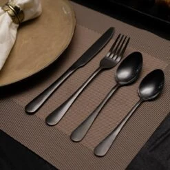 OEC Kitchen Bestekset 36-delig - Zwart - 6 Persoons - Steakmessen - Messen - Vorken - Lepels - RVS 11 OEC Kitchen Bestekset 36-delig - Zwart - 6 Persoons - Steakmessen - Messen - Vorken - Lepels - RVS -Skimask 1200x1200 1143