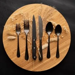 OEC Kitchen Bestekset 36-delig - Zwart - 6 Persoons - Steakmessen - Messen - Vorken - Lepels - RVS 12 OEC Kitchen Bestekset 36-delig - Zwart - 6 Persoons - Steakmessen - Messen - Vorken - Lepels - RVS -Skimask 1200x1200 1144