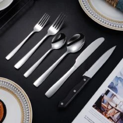 Deleca 12 Persoons Bestekset (72-delig) - Lepels, Messen, Vorken & Steakmessen - Vaatwasserbestendig - Zilver / RVS 14 Deleca 12 Persoons Bestekset (72-delig) - Lepels, Messen, Vorken & Steakmessen - Vaatwasserbestendig - Zilver / RVS -Skimask 1200x1200 1160
