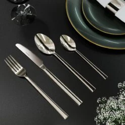 Nevana Bestekset - 24 Delig - 18/10 Edelstaal - Bestek - Lepels, Messen, Vorken 9 Nevana Bestekset - 24 Delig - 18/10 Edelstaal - Bestek - Lepels, Messen, Vorken -Skimask 1200x1200 1201