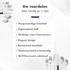 Veluw Bestekset 4 Persoons - Barcelona Bestekset 24 Delig - RVS 18/0 18 Veluw Bestekset 4 Persoons - Barcelona Bestekset 24 Delig - RVS 18/0 -Skimask 1200x1200 1207