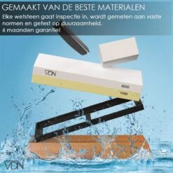 Luxe Dubbelzijdige Wetsteen Slijpsteen Set 1000 6000 Van Edelkorund (18x6x3 CM) Met E-book Voor Slijpen Van Messen E.d. Van VDN -Skimask 1200x1200 124