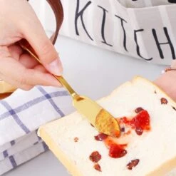 House Of Husk Botermesjes Set - Goud - RVS - Botermes - Smeermessen - Tapas Mesjes - 6 Stuks -Skimask 1200x1200 1247