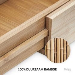 Gadgy Uitschuifbare Bestekbak - Uitschuifbare Bestekcassette Hout - Besteklade - Ladeverdeler - 6/8 Vakken - Bamboe -Skimask 1200x1200 1292