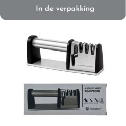 Muntel® 4-in-1 Professionele Messenslijper – Doortrekslijper – Anti Slip – Schaarslijper & Messen Slijper – RVS -Skimask 1200x1200 140