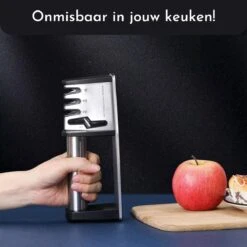 Muntel® 4-in-1 Professionele Messenslijper – Doortrekslijper – Anti Slip – Schaarslijper & Messen Slijper – RVS -Skimask 1200x1200 144