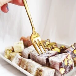 House Of Husk® Gouden Gebaksvorkjes - Dessertvorken - Taartvorkjes - Cocktailvorken - Klein Vorkjes - 12 Stuks - RVS - 14cm -Skimask 1200x1200 1451