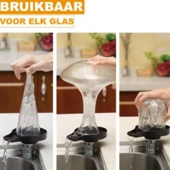Glazenspoeler Gootsteen - Glazen Wasser - Glass Rinser - Horeca Spoel Kraan - Aanrecht Organizer - Borstel Bierglasreiniger - Keuken Accessoires - Cup Washer -Skimask 1200x1200 1480