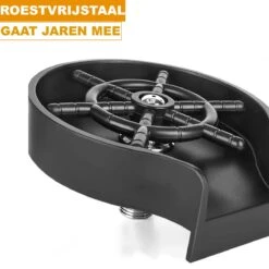 Glazenspoeler Gootsteen - Glazen Wasser - Glass Rinser - Horeca Spoel Kraan - Aanrecht Organizer - Borstel Bierglasreiniger - Keuken Accessoires - Cup Washer -Skimask 1200x1200 1481