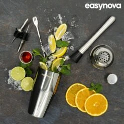 Easynova - Cocktail Shaker Set - 6 Delig - Cocktail Shaker - Cocktailset - Geschenkverpakking - Valentijn -Skimask 1200x1200 1493