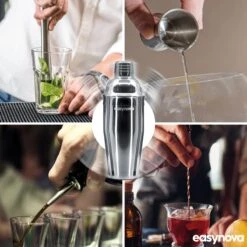 Easynova - Cocktail Shaker Set - 6 Delig - Cocktail Shaker - Cocktailset - Geschenkverpakking - Valentijn -Skimask 1200x1200 1494