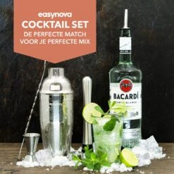 Easynova - Cocktail Shaker Set - 6 Delig - Cocktail Shaker - Cocktailset - Geschenkverpakking - Valentijn -Skimask 1200x1200 1495