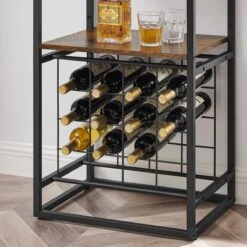 IN.HOMEXL - Sheaf - Wijnrek Voor 20 Flessen - Industrieel - Wijnrek Metaal - Bruin / Zwart - Flessenrek - 52 X 40 X 113 Cm 17 IN.HOMEXL - Sheaf - Wijnrek Voor 20 Flessen - Industrieel - Wijnrek Metaal - Bruin / Zwart - Flessenrek - 52 X 40 X 113 Cm -Skimask 1200x1200 1500