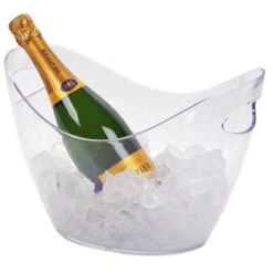 Merkloos IJs/drank Koelemmer Met Handvat Transparant - Dranken/champagne Koelers -Skimask 1200x1200 1524