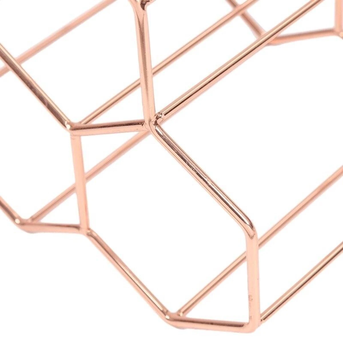 Wijnrek Hexagon 9 Flessen | Flessenrek | Wijn Accessoires | Wijnkast | Wijnrek Metaal | Wijnrekken | Wijnfleshouder | Wijnhouder | Rosé Goud 6 Wijnrek Hexagon 9 Flessen | Flessenrek | Wijn Accessoires | Wijnkast | Wijnrek Metaal | Wijnrekken | Wijnfleshouder | Wijnhouder | Rosé Goud - Afbeelding 4